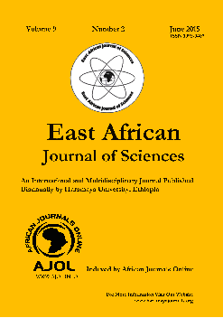 								View Vol. 9 No. 2 (2015): East African Journal of Sciences Vol (9) No 2
							